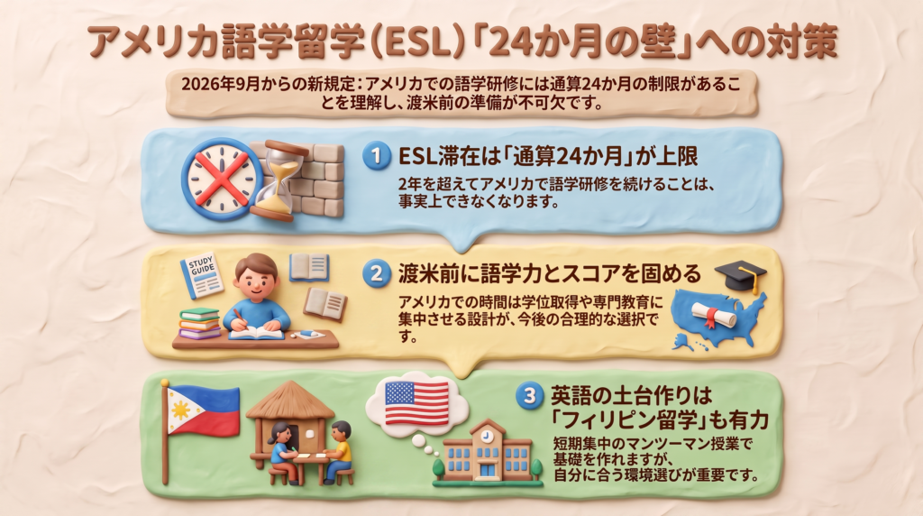 アメリカ語学留学_24か月の壁対策