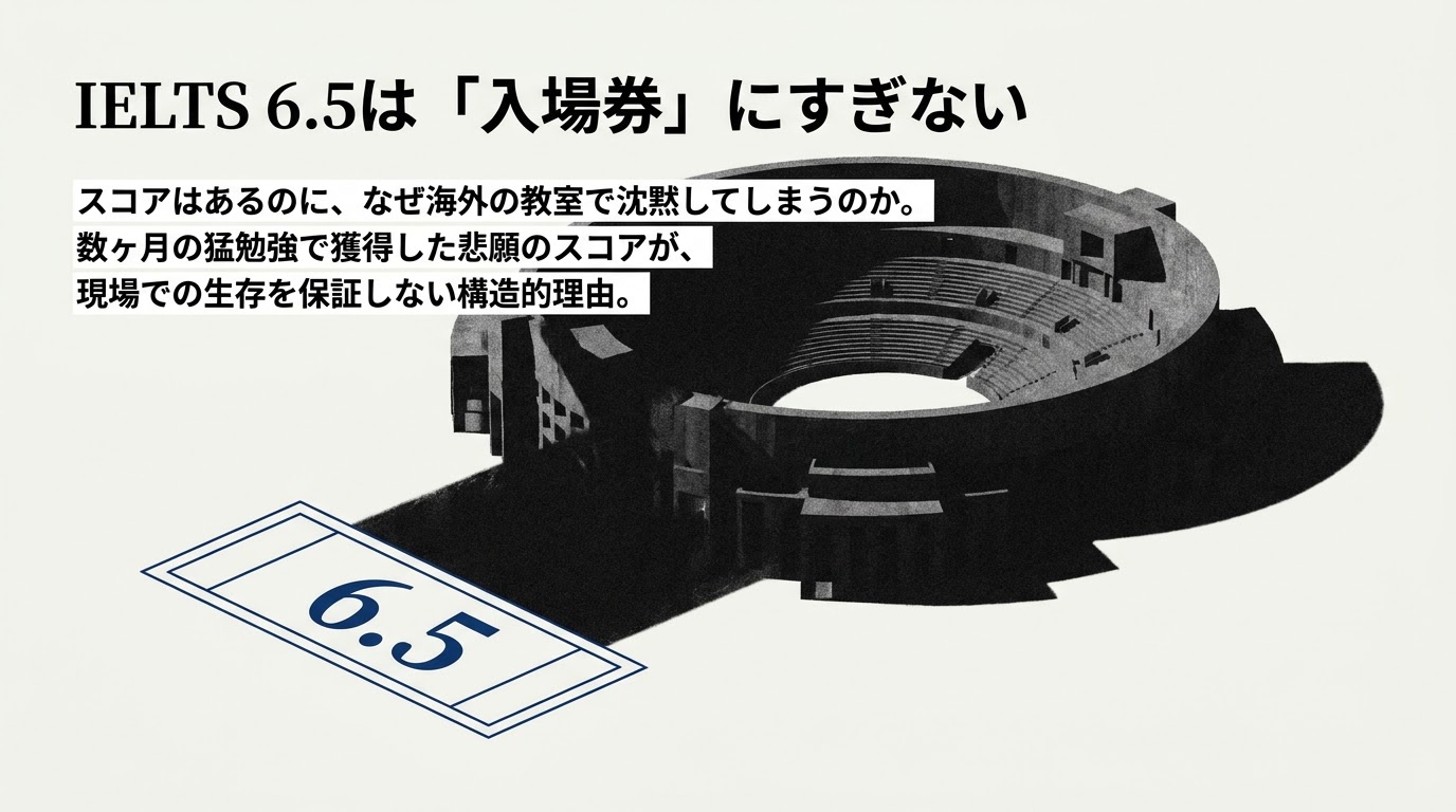 IELTS 6.5は「入場券」にすぎない——スコアはあるのに、海外の教室で沈黙してしまう理由
