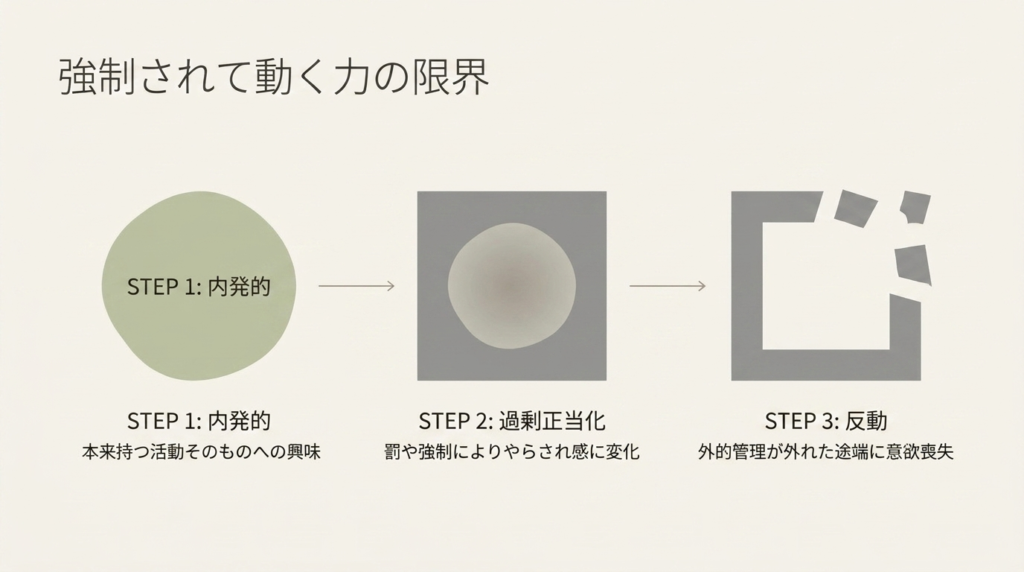 学習バーンアウトと学習性無力感の違いの図解