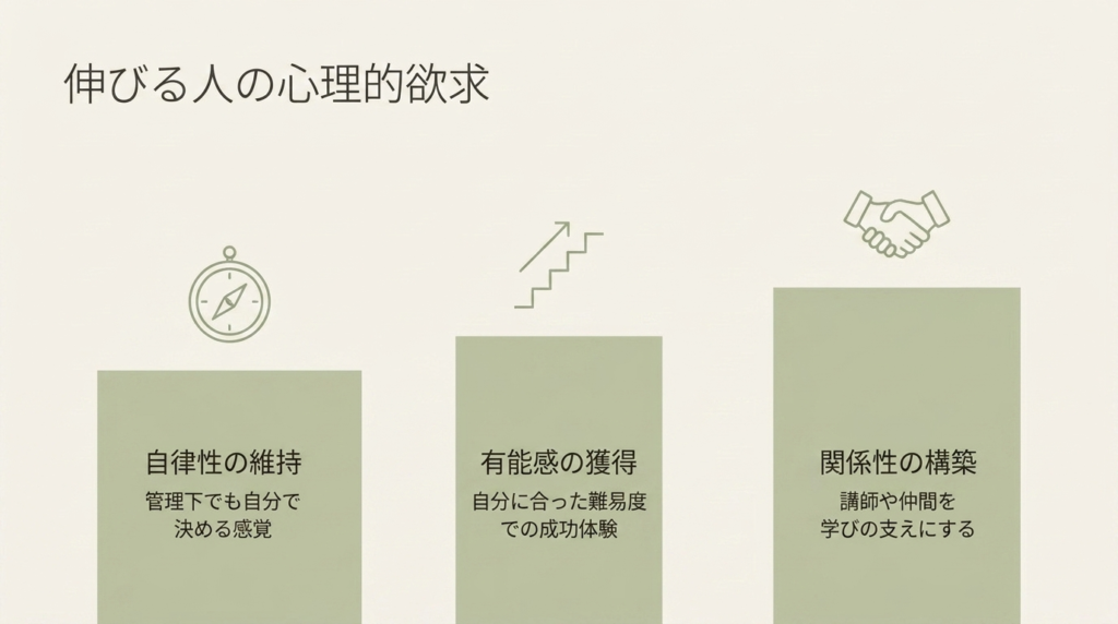 内発的動機づけと外発的動機づけの違いの図解