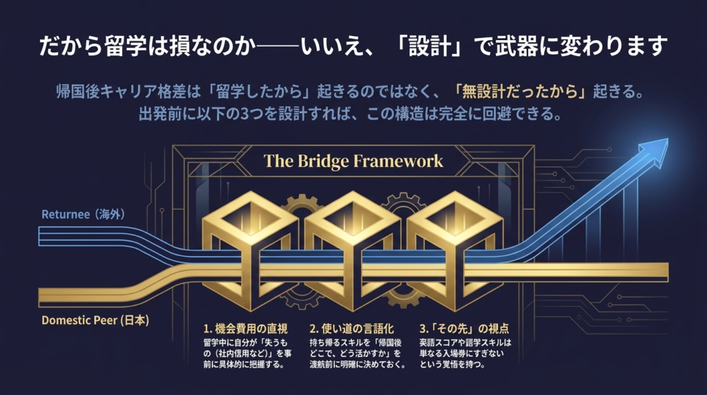 留学をキャリアの武器に変える渡航前の3つの設計