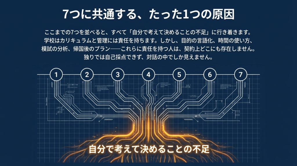 7つに共通する、たった1つの原因