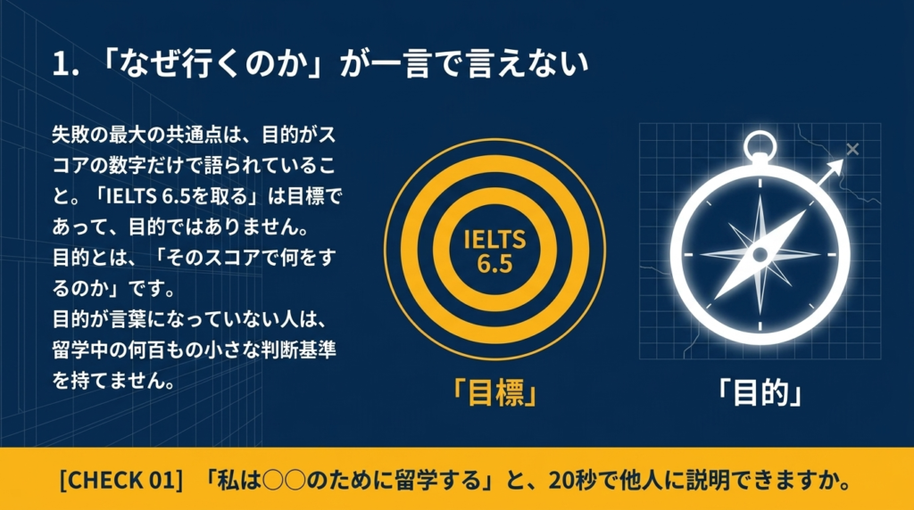 「なぜ行くのか」が一言で言えない